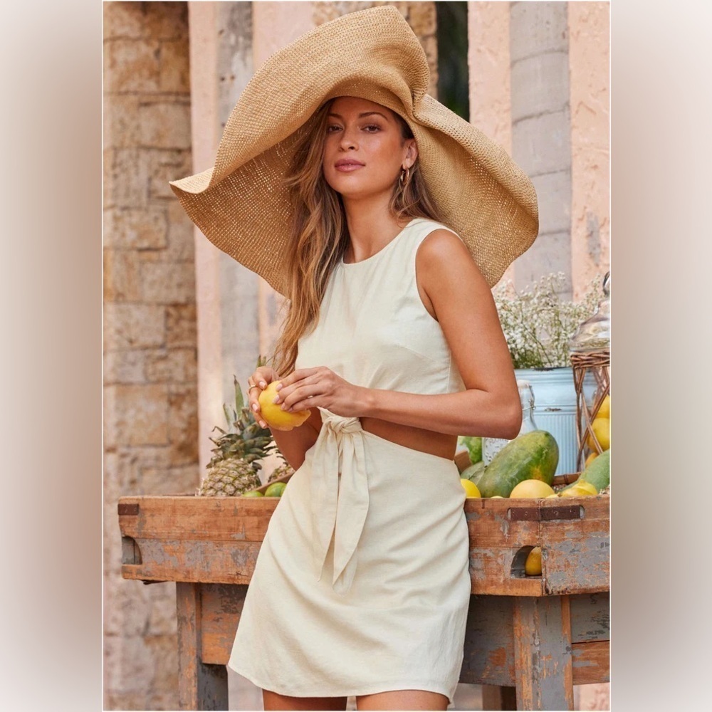 VENUS Elegant Cream Sleeveless Dress NWOT SIZE 6